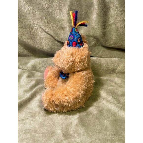 Vintage Ty 7" Embroidered Happy Birthday Beanie Bear (2005), Retired - Picture 2 of 4